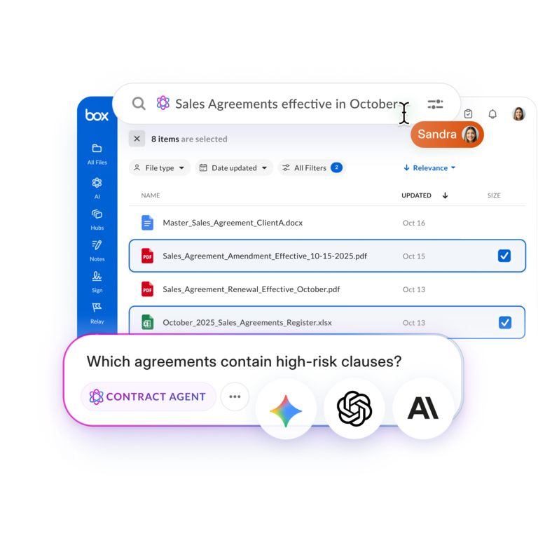 AI insights of sales agreement files