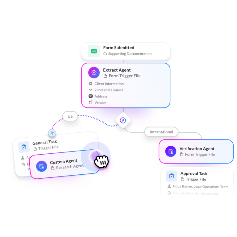 drag-and-drop builder for ai agents