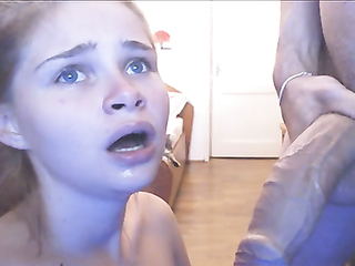 This girl has got an enormous throat and likes to swallow a huge dick