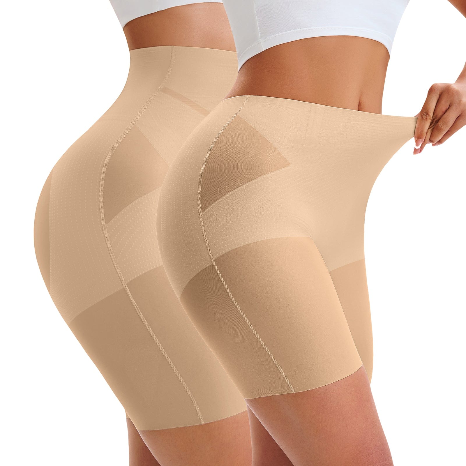 FallSweet FallSweet Shapewear Women's Seamless Tummy Control Mid Waist Shorts