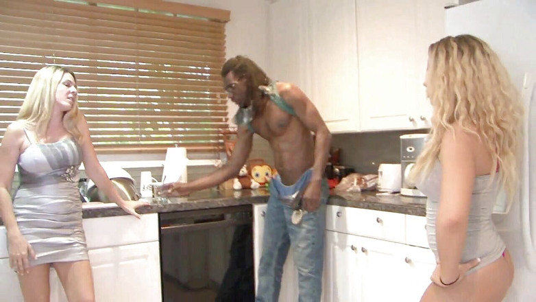 Black Sinner: Stepmom and stepdaughter banged by a huge black cock