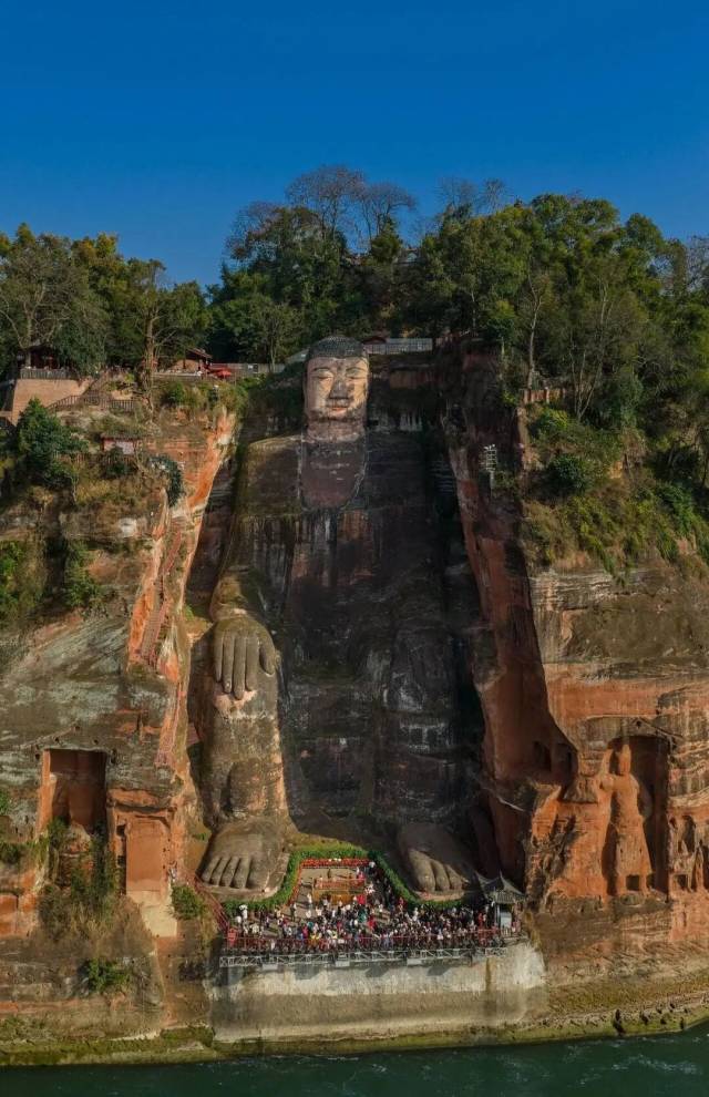 乐山大佛。图据乐山大佛景区管委会 乐山大佛。图据乐山大佛景区管委会