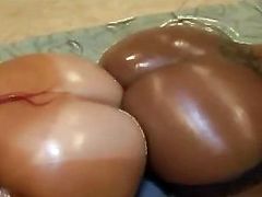 Sexy Ebony Teens Oiled Ass Dildo Ride | Continue on MyPornox