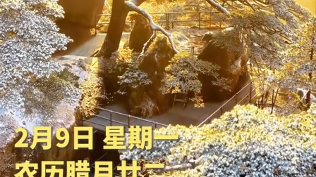 早安！2026年2月9日星期一，农历腊月廿二