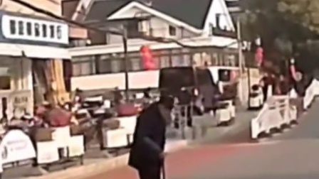 司机斑马线前礼让行人，遇到一位“礼貌”大爷