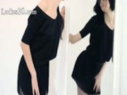 Hot 18yo girl tease in front of mirorr