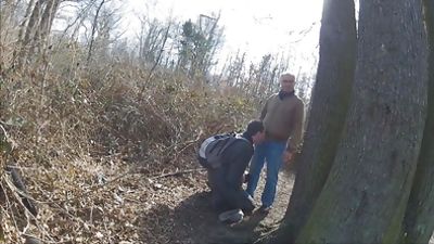 Blowjob, Gay, HD, Old, DZIADKI W LESIE 95