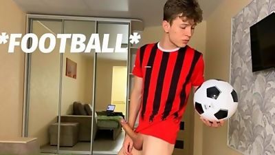 Amateur, Bareback, Big Cock, Boy, Football Teenager 18 y.o & Secret Training for Winning /Big Dick/Uncut/Hot