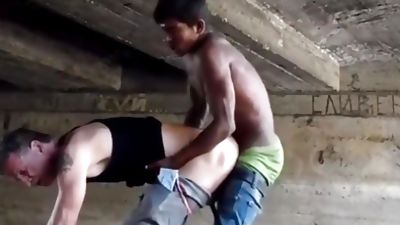 Anal, Bareback, Big Cock, Cock, Daddy Getting Fucked Under The Bridge. Replacement Video.