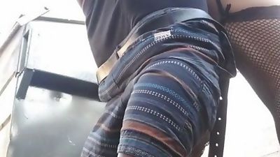 Amateur, Crossdresser, Fuck, Gay, Sissy CD public park