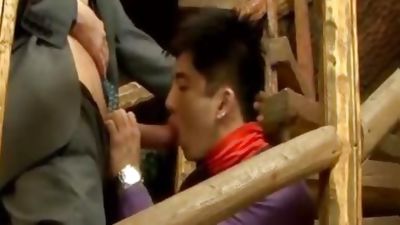 Asian, Ass, Ass Licking, Ass To Mouth, Paolo Takes On A sleazy Japanese Muscle man