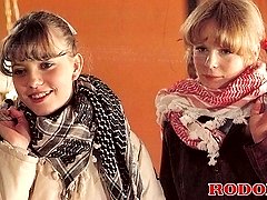 Retro blonde pussy pounded